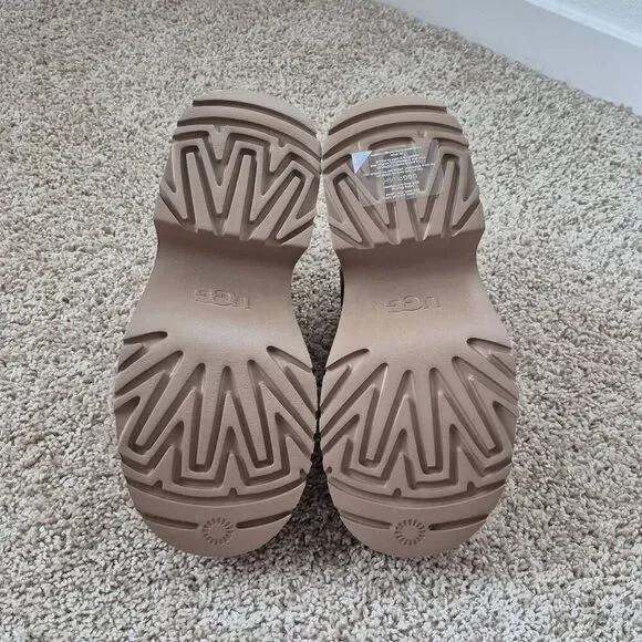 UGG CLASSIC ULTRA MINI HEIGHTS HICKORY PLATFORM BOOTS SIZE 9